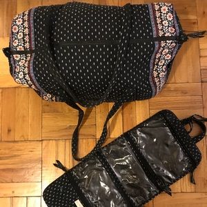 Vera Bradley large duffle & toiletry case